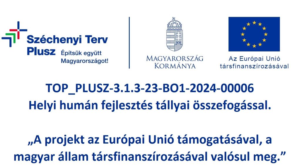TOP_PLUSZ-3.1.3-23-BO1-2024-00006 projekt pályázati információs táblája