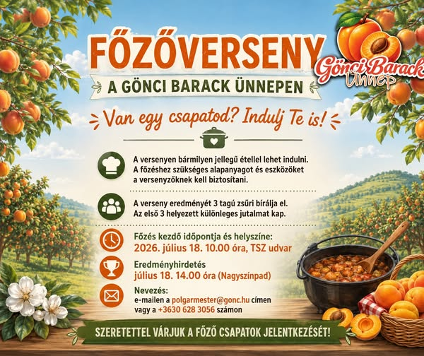 A főzőverseny plakátja
